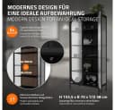 ML-DESIGN Vitrinenschrank Schwarz Rosegold Bild 3