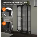 ML-DESIGN Vitrinenschrank Schwarz Rosegold Bild 4