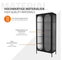 ML-DESIGN Vitrinenschrank Schwarz Rosegold Bild 5