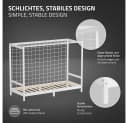 ML-DESIGN Spielbett Fußballtor Weiß mit Lattenrost & Tornetz Bild 3