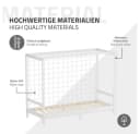 ML-DESIGN Spielbett Fußballtor Weiß mit Lattenrost & Tornetz Bild 5