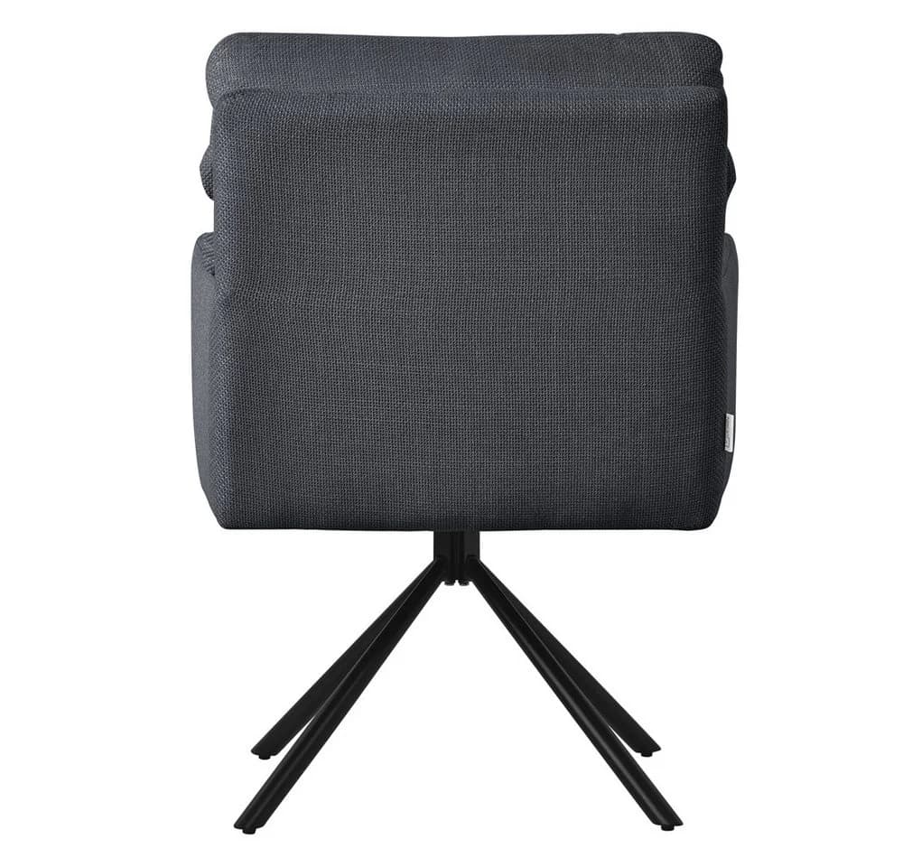 ML-DESIGN Polsterstuhl Esszimmerstühle 6er Set Anthrazit Polyester 180° Drehbar - Bild 4