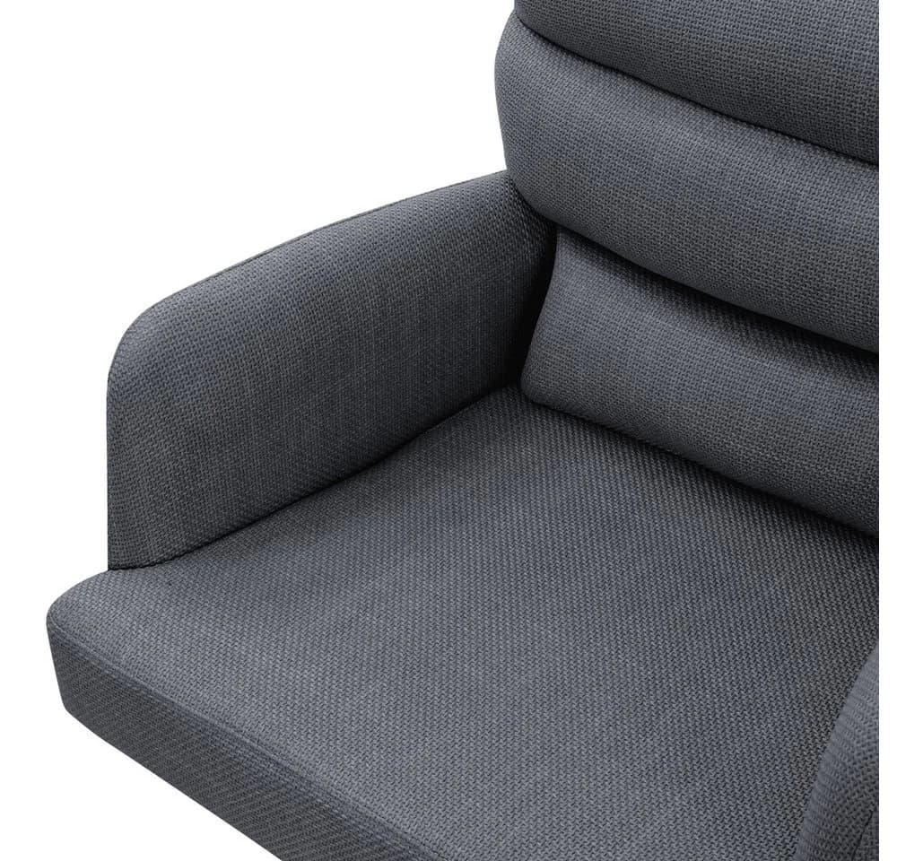 ML-DESIGN Polsterstuhl Esszimmerstühle 6er Set Anthrazit Polyester 180° Drehbar - Bild 5