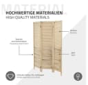 ML-DESIGN Paravent Raumteiler 3-teilig Beige Naturholz Bild 5
