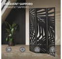 ML-DESIGN Paravent Raumteiler 3-teilig Schwarz Faltbar Bild 1