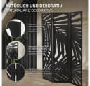 ML-DESIGN Paravent Raumteiler 3-teilig Schwarz Faltbar Bild 4