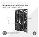 ML-DESIGN Paravent Raumteiler 3-teilig Schwarz Faltbar Bild 5