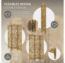 ML-DESIGN Paravent Raumteiler 3-teilig Braun Naturholz Bild 3