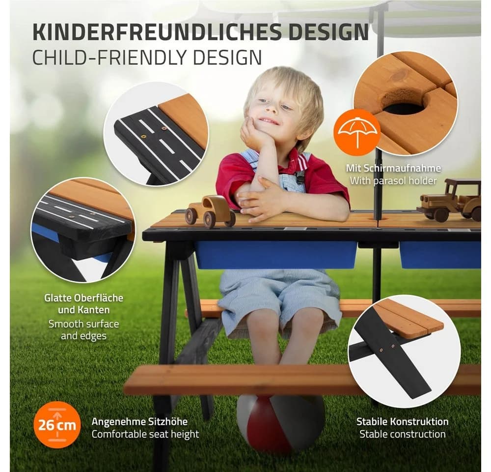 ML-DESIGN Kindersitzgarnitur mit Spieltisch und Kunststoffschale - Bild 3