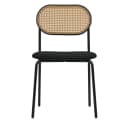 ML-DESIGN Esszimmerstuhl Rattan Polsterstuhl Schwarz 4er Set Bild 1