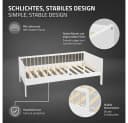 ML-DESIGN Kinderbett mit Matratze und Lattenrost Weiß/Natur Bild 4