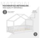 ML-DESIGN Kinderbett Hausbett Weiß Kiefernholz Bild 5