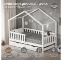 ML-DESIGN Kinderbett Hausform Weiß mit Schubladen Bild 1