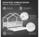ML-DESIGN Kinderbett Hausform Weiß mit Schubladen Bild 3