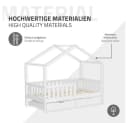 ML-DESIGN Kinderbett Hausform Weiß mit Schubladen Bild 5