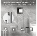LuxeBath Toilettenpapierhalter Unterputz-Schrankmodul Edelstahl Bild 1