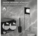 LuxeBath Unterputz-WC-Modul Schwarz Edelstahl mit Toilettenpapierhalter Bild 3