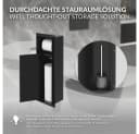 LuxeBath Unterputz-WC-Modul Schwarz Edelstahl mit Toilettenpapierhalter Bild 4