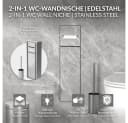 LuxeBath Toilettenpapierhalter Unterputz-Schrankmodul Edelstahl mit Stauraum Bild 1