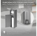 LuxeBath Toilettenpapierhalter Unterputz-Schrankmodul Edelstahl mit Stauraum Bild 4