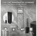 LuxeBath Unterputz-WC-Modul Schwarz mit Toilettenpapierhalter Bild 1