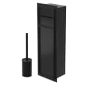 LuxeBath Unterputz-WC-Modul Schwarz mit Toilettenpapierhalter Bild 2