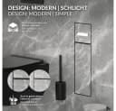 LuxeBath Unterputz-WC-Modul Schwarz mit Toilettenpapierhalter Bild 3