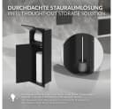 LuxeBath Unterputz-WC-Modul Schwarz mit Toilettenpapierhalter Bild 4
