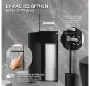 LuxeBath Unterputz-WC-Modul Schwarz mit Toilettenpapierhalter Bild 5