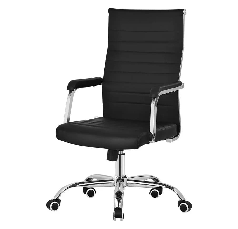 ML-DESIGN Bürostuhl Schwarz mit Armlehnen & Wippfunktion - Bild 2