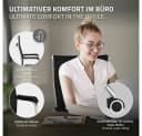 ML-DESIGN Bürostuhl Schwarz mit Armlehnen & Wippfunktion Bild 3