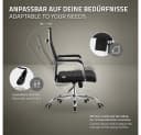 ML-DESIGN Bürostuhl Schwarz mit Armlehnen & Wippfunktion Bild 4