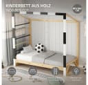 ML-DESIGN Spielbett Kinderbett Fußballtor Holzbett mit Matratze Bild 1