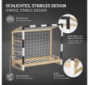 ML-DESIGN Spielbett Kinderbett Fußballtor Holzbett mit Matratze Bild 4