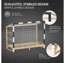 ML-DESIGN Spielbett Kinderbett Fußballtor Kiefernholz mit Matratze Bild 4