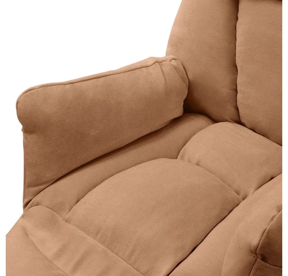 ML-DESIGN Relaxsessel mit verstellbarer Fußablage & Seitentaschen, Braun - Bild 5