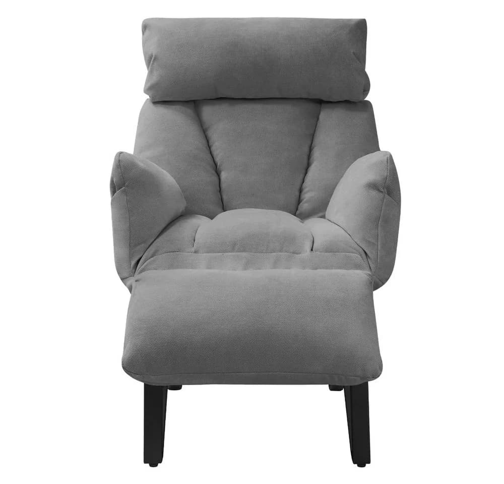 ML-DESIGN Lounge Chair Relaxsessel Grau/Schwarz