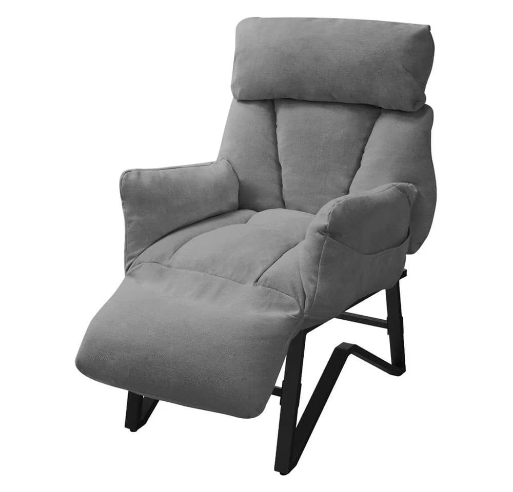 ML-DESIGN Lounge Chair Relaxsessel Grau/Schwarz - Bild 2