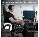 ML-DESIGN Bürostuhl Gaming Stuhl Schwarz Ergonomisch mit Lordosenkissen Bild 3