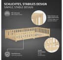 ML-DESIGN Kinderbett mit Rausfallschutz Kiefernholz Natur 90x200cm Bild 3