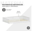 ML-DESIGN Kinderbett mit Rausfallschutz Weiß Kiefernholz Bild 5