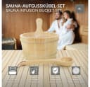 LuxeBath Sauna-Aufgussset 2-teilig Kiefernholz 4L mit Kelle Bild 1