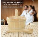 LuxeBath Sauna-Aufgussset 2-teilig Kiefernholz 4L mit Kelle Bild 4