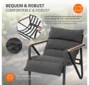 ML-DESIGN Gartenlounge-Set 3-tlg. Anthrazit/Grau mit Keramikglas-Tisch Bild 5