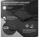 LuxeBath Duschwanne 80x80cm Schwarz mit Ablaufgarnitur Bild 3