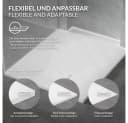 LuxeBath Duschwanne 90x70 cm Weiß mit Ablaufgarnitur Bild 4