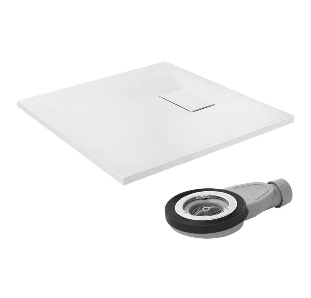 LuxeBath Duschwanne 80x80 cm Weiß Rutschfest - Bild 2