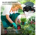 ECD Germany Gartenrollsitz 360° drehbar und höhenverstellbar bis 150 kg, Gartenwagen aus Stahl Bild 5