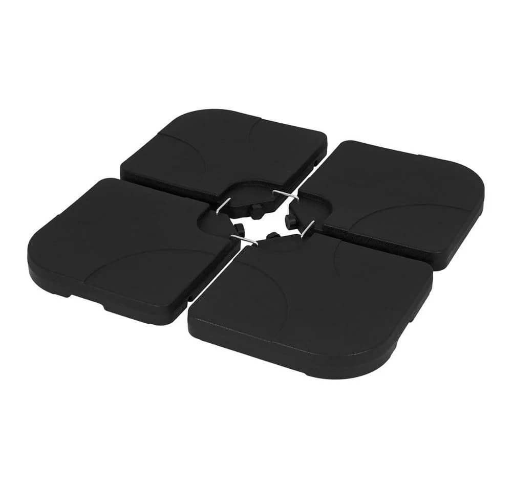 ML-DESIGN Schirmständer-Platte 4-teilig Schwarz befüllbar - Bild 2