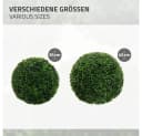 ML-DESIGN Buchsbaumkugel 2er Set Grün Kunststoff Deko Bild 5